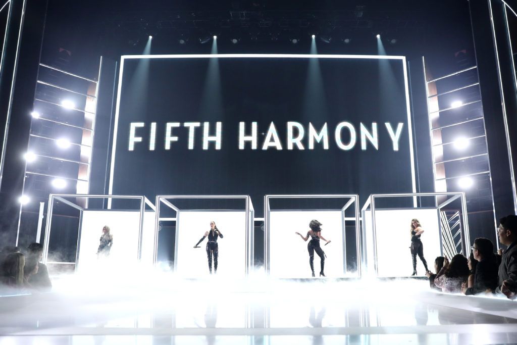 LOS ANGELES, CA - JANUARY 18:  Music group Fifth Harmony performs onstage during the People's Choice Awards 2017 at Microsoft Theater on January 18, 2017 in Los Angeles, California.  (Photo by Christopher Polk/Getty Images for People's Choice Awards)