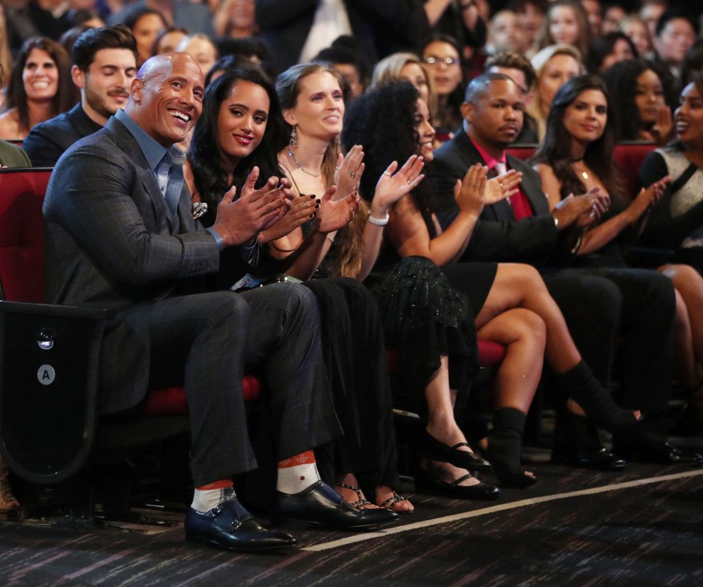 LOS ANGELES, CA - JANUARY 18:  Actor Dwayne Johnson attends the People's Choice Awards 2017 at Microsoft Theater on January 18, 2017 in Los Angeles, California.  (Photo by Christopher Polk/Getty Images for People's Choice Awards)