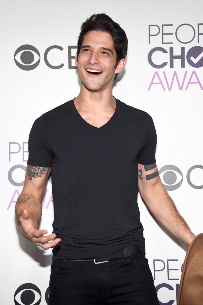 LOS ANGELES, CA - JANUARY 18:  Actor Tyler Posey poses in the press room during the People's Choice Awards 2017 at Microsoft Theater on January 18, 2017 in Los Angeles, California.  (Photo by Kevork Djansezian/Getty Images)