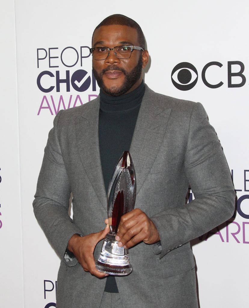 Actor/producer Tyler Perry poses in the press room at the People's Choice Awards 2017 at Microsoft Theater in Los Angeles, California, on January 18, 2017.       (Photo TOMMASO BODDI/AFP/Getty Images)