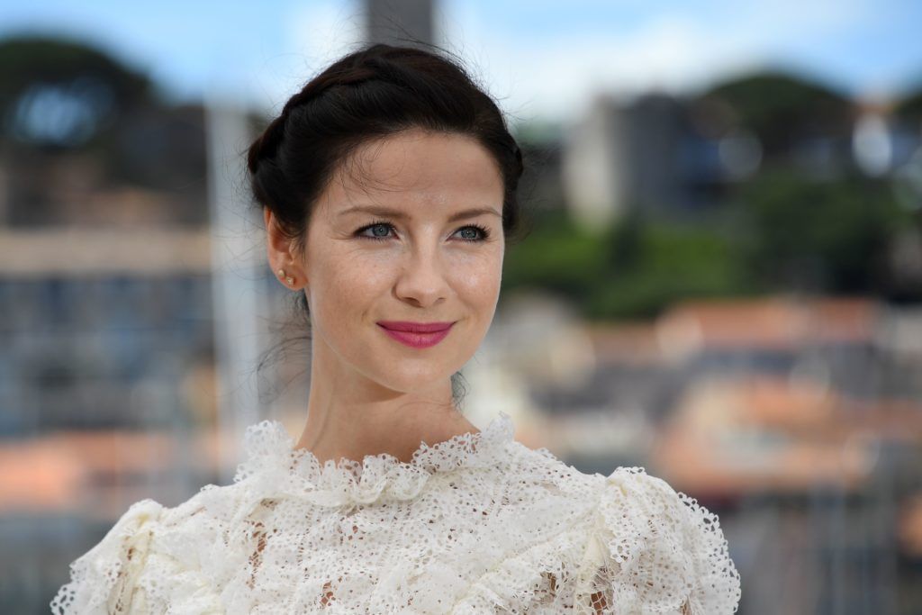 Irish actress Caitriona Balfe poses on May 12, 2016 during a photocall for the film "Money Monster" at the 69th Cannes Film Festival in Cannes, southern France. (Photo ANNE-CHRISTINE POUJOULAT/AFP/Getty Images)