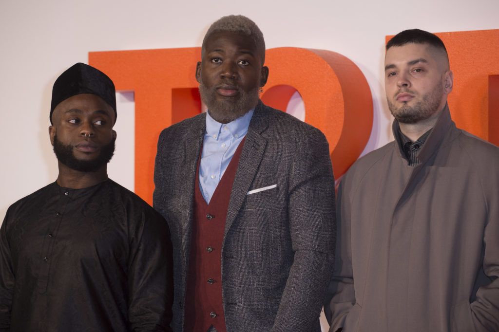 Young Fathers at the world premiere of 'T2 Trainspotting' held at Cineworld Fountain Park in Edinburgh, Scotland on 22 Jan 2017 (Photo by Euan Cherry/WENN.com)