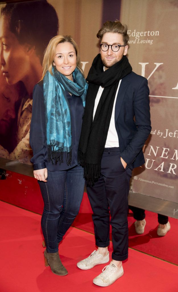 Abigail England and Rob Kenny pictured at the Universal Pictures Irish premiere of LOVING at the Light House Cinema, Dublin. LOVING is released in cinemas nationwide on February 3rd. Picture Andres Poveda