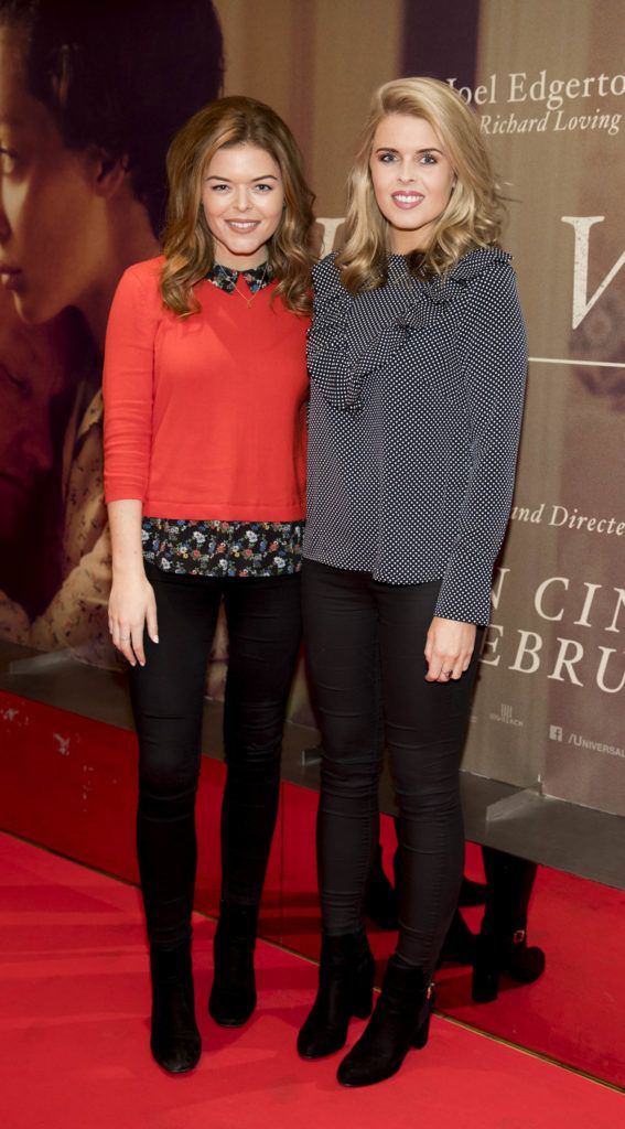Doireann and Ailbhe Garrihy pictured at the Universal Pictures Irish premiere of LOVING at the Light House Cinema, Dublin. LOVING is released in cinemas nationwide on February 3rd. Picture Andres Poveda