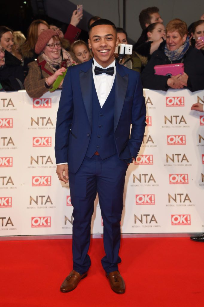 LONDON, ENGLAND - JANUARY 25: Guest attends the National Television Awards on January 25, 2017 in London, United Kingdom.  (Photo by Anthony Harvey/Getty Images)