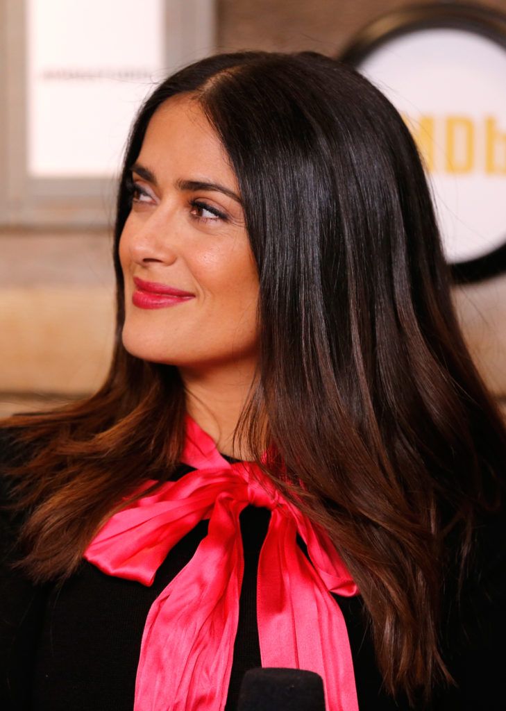 Salma Hayek of 'Cast Change' attends The IMDb Studio featuring the Filmmaker Discovery Lounge, on January 23, 2017 in Park City, Utah.  (Photo by Rich Polk/Getty Images for IMDb)