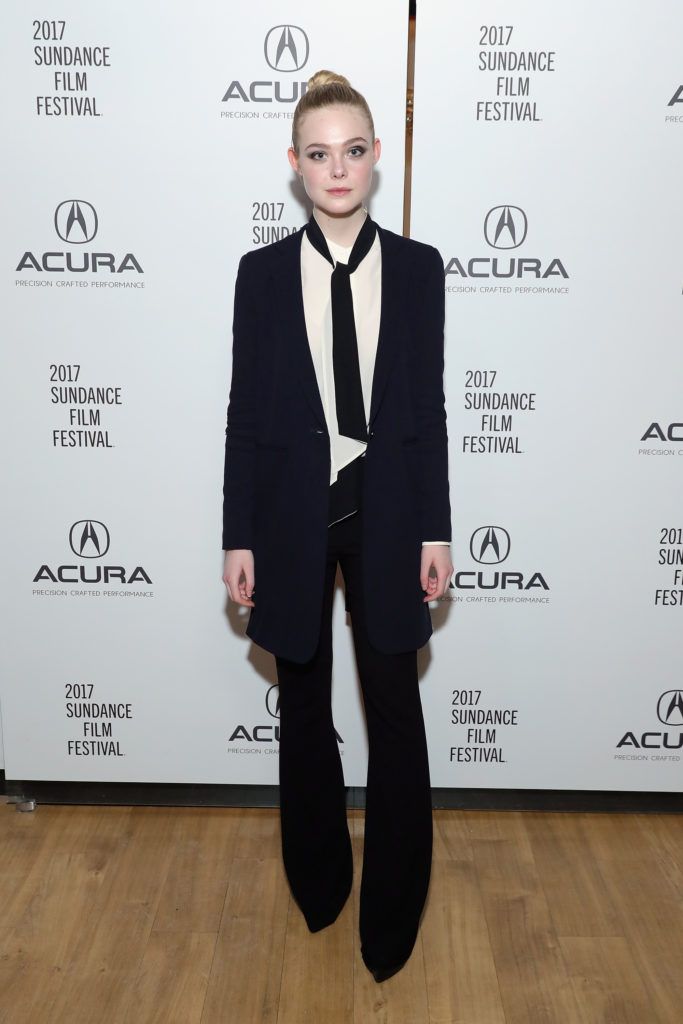 Elle Fanning attends the "Sidney Hall" Party at the Acura Studio at Sundance Film Festival 2017 on January 25, 2017 in Park City, Utah.  (Photo by Neilson Barnard/Getty Images for Acura)