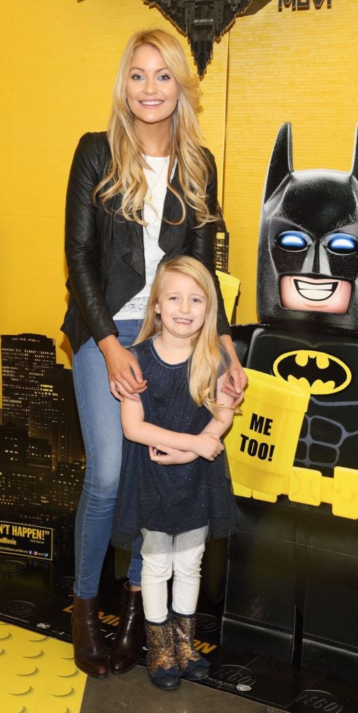 Kerri Nicole Blanc and Kayla Blanc at the Irish premiere screening of The Lego Batman Movie at the Odeon Point Village, Dublin (Picture: Brian McEvoy).