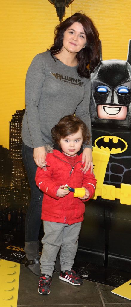 Janice Gaffney and Rudi Gaffney  at the Irish premiere screening of The Lego Batman Movie at the Odeon Point Village ,Dublin.
Picture:Brian McEvoy
No Repro fee for one use