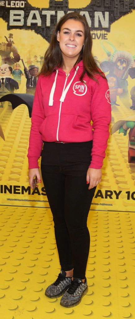 Niamh Durcan at the Irish premiere screening of The Lego Batman Movie at the Odeon Point Village, Dublin (Picture: Brian McEvoy).