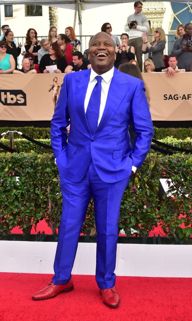 Actor Tituss Burgess arrives for the 23rd Annual Screen Actors Guild Awards at the Shrine Exposition Center on January 29, 2017, in Los Angeles, California. (Photo FREDERIC J. BROWN/AFP/Getty Images)