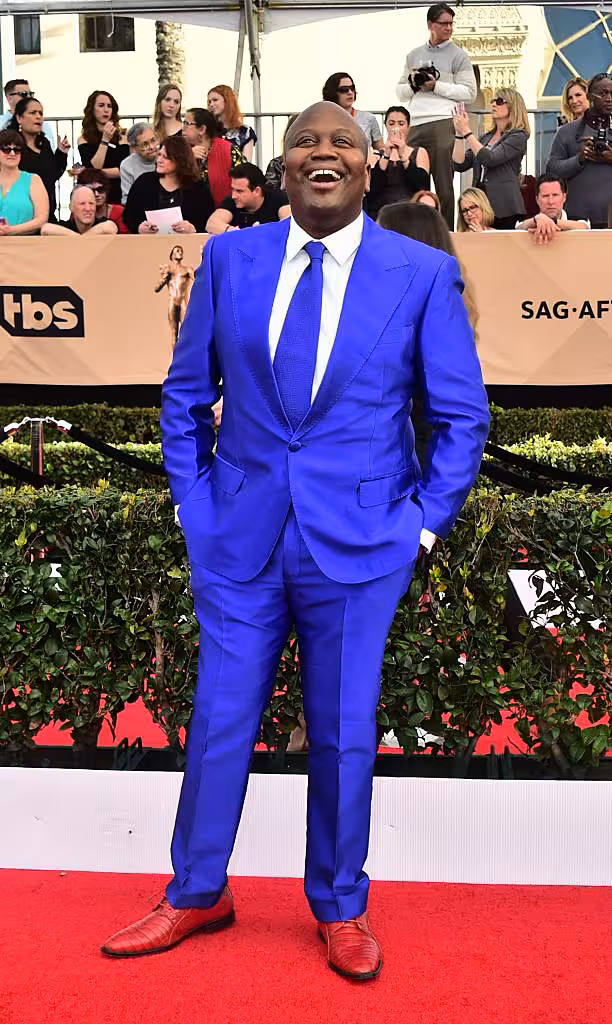 Actor Tituss Burgess arrives for the 23rd Annual Screen Actors Guild Awards at the Shrine Exposition Center on January 29, 2017, in Los Angeles, California. (Photo FREDERIC J. BROWN/AFP/Getty Images)