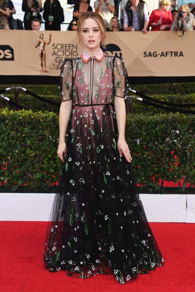 LOS ANGELES, CA - JANUARY 29:  Actor Claire Foy attends the 23rd Annual Screen Actors Guild Awards at The Shrine Expo Hall on January 29, 2017 in Los Angeles, California.  (Photo by Alberto E. Rodriguez/Getty Images)