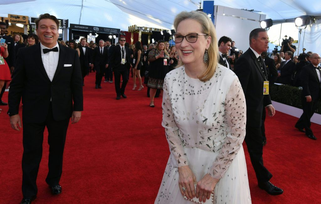 Meryl Streep arrives at the 23rd Annual Screen Actors Guild Awards at The Shrine Auditorium on January 29, 2017 in Los Angeles, California.        (Photo MARK RALSTON/AFP/Getty Images)