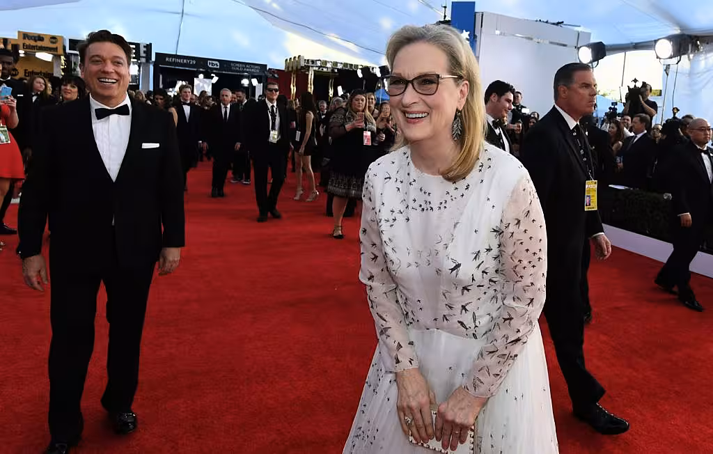 Meryl Streep arrives at the 23rd Annual Screen Actors Guild Awards at The Shrine Auditorium on January 29, 2017 in Los Angeles, California.        (Photo MARK RALSTON/AFP/Getty Images)