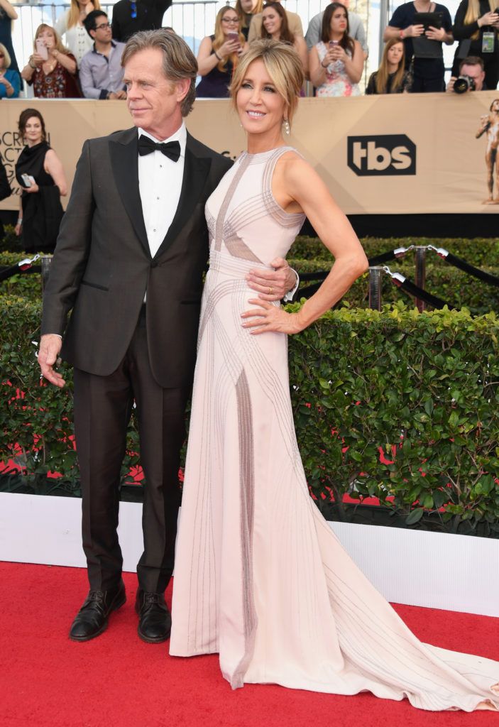 LOS ANGELES, CA - JANUARY 29:  Actors William H. Macy (L) and Felicity Huffman attend the 23rd Annual Screen Actors Guild Awards at The Shrine Expo Hall on January 29, 2017 in Los Angeles, California.  (Photo by Alberto E. Rodriguez/Getty Images)