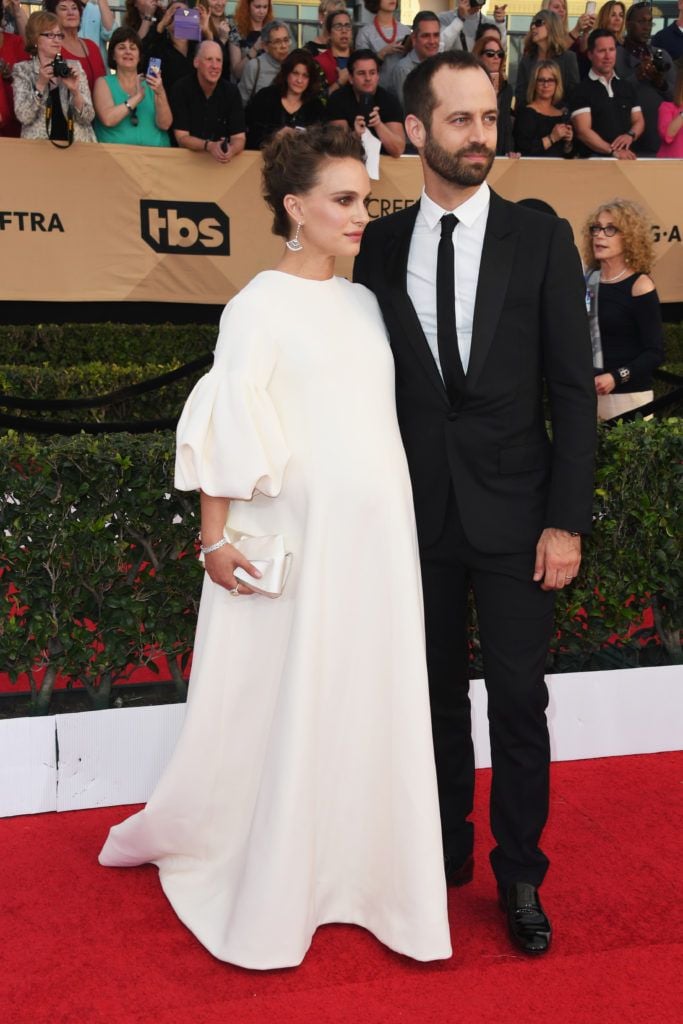 LOS ANGELES, CA - JANUARY 29:  Actress Natalie Portman (L) and choreographer Benjamin Millepied attend the 23rd Annual Screen Actors Guild Awards at The Shrine Expo Hall on January 29, 2017 in Los Angeles, California.  (Photo by Alberto E. Rodriguez/Getty Images)