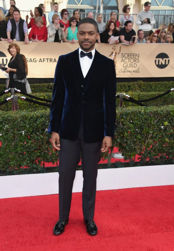 LOS ANGELES, CA - JANUARY 29:  Actor Jovan Adepo attends the 23rd Annual Screen Actors Guild Awards at The Shrine Expo Hall on January 29, 2017 in Los Angeles, California.  (Photo by Alberto E. Rodriguez/Getty Images)