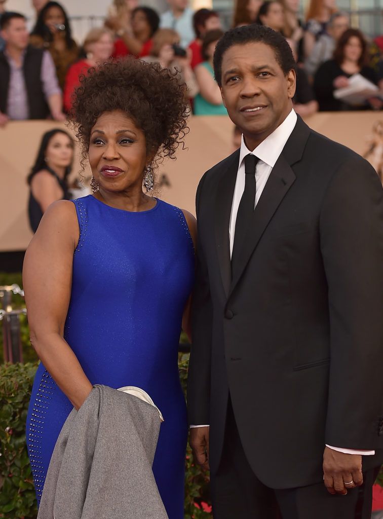 LOS ANGELES, CA - JANUARY 29:  Actors Pauletta Washington and Denzel Washington attend the 23rd Annual Screen Actors Guild Awards at The Shrine Expo Hall on January 29, 2017 in Los Angeles, California.  (Photo by Alberto E. Rodriguez/Getty Images)