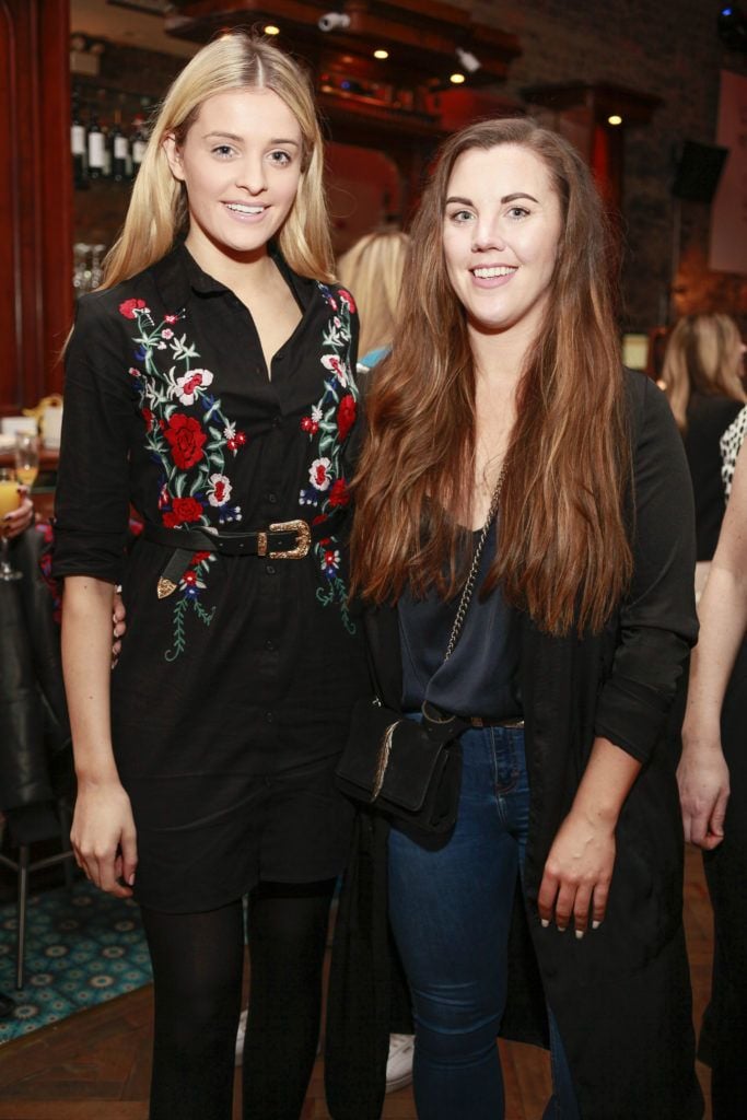 Louise Cooney and Sarah Hanrahan at the launch night of Bagots Hutton Restaurant at 6 Upper Ormond Quay, Dublin. Photo by Daragh McDonagh