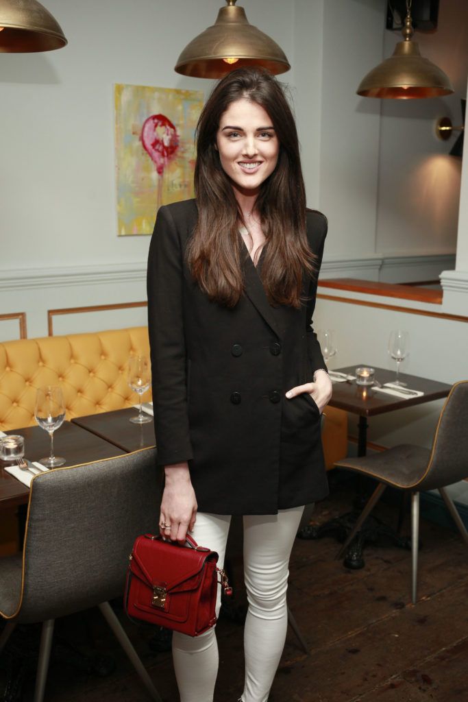 Rebecca O'Byrne at the launch night of Bagots Hutton Restaurant at 6 Upper Ormond Quay, Dublin. Photo by Daragh McDonagh