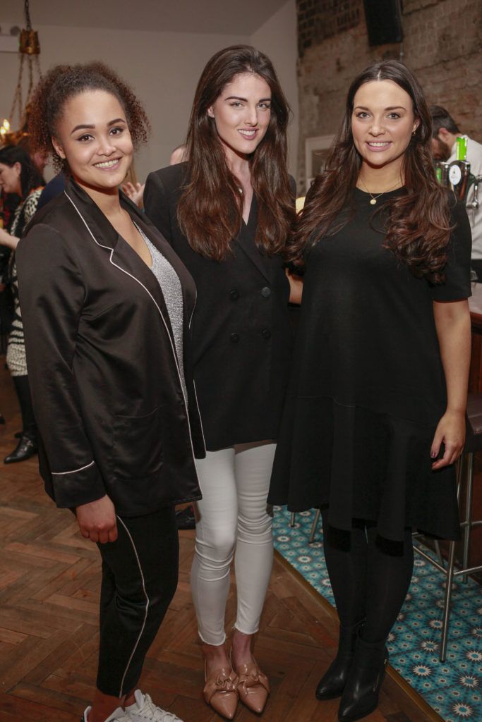 Claudia Gocoul, Rebecca O'Byrne and Caitlin Mc Bride at the launch night of Bagots Hutton Restaurant at 6 Upper Ormond Quay, Dublin. Photo by Daragh McDonagh