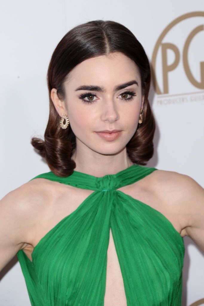 Lily Collins attends the 28th Annual Producers Guild Awards at The Beverly Hilton Hotel on January 28, 2017 in Beverly Hills, California.  (Photo by Frederick M. Brown/Getty Images)
