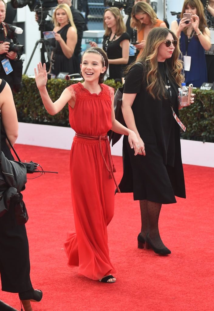 Millie Bobby Brown attends The 23rd Annual Screen Actors Guild Awards at The Shrine Auditorium on January 29, 2017 in Los Angeles, California. 26592_016  (Photo by Emma McIntyre/Getty Images for TNT)