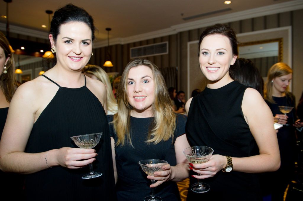L-R Sandra Fahy, Rose O'Donnell and Mary Browne at the Industry Launch of the Banking Hall at the Westin Dublin. This event celebrated the launch of The Banking Hall as a unique destination venue in Dublin city center. Photo by Deirdre Brennan