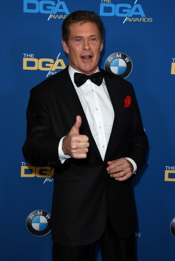 Actor David Hasselhoff arrives for the 69th Annual Directors Guild Awards (DGA), February 4, 2017 in Beverly Hills, California. (Photo MARK RALSTON/AFP/Getty Images)
