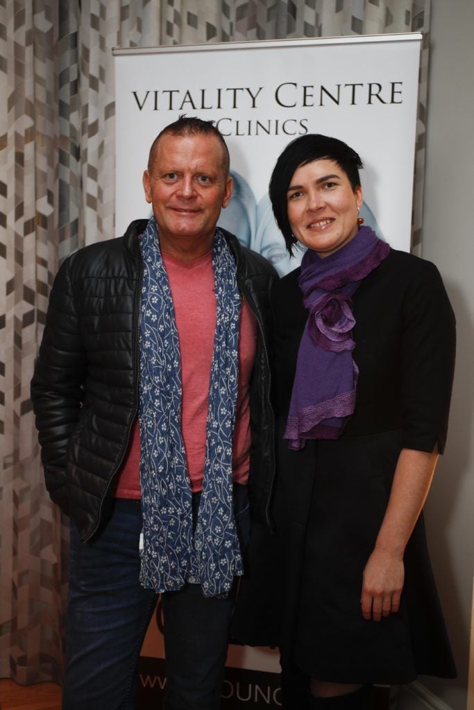 Pictured was Paul Sanders and Jurgita Kaledaite at the launch of Vitality Centres new website www.younger.ie which focuses on a wide range of non surgical skin treatments. Picture Conor McCabe Photography.