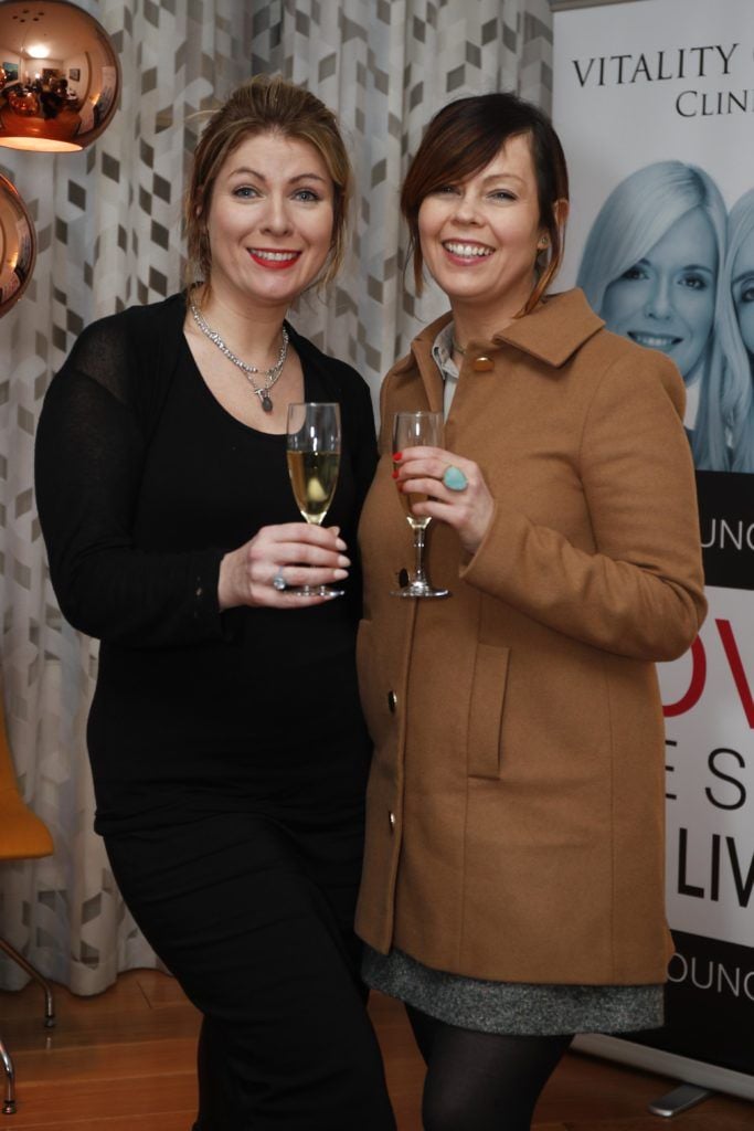 Pictured was sisters Frances and Caroline Flannery at the launch of Vitality Centres new website www.younger.ie which focuses on a wide range of non surgical skin treatments. Picture Conor McCabe Photography.