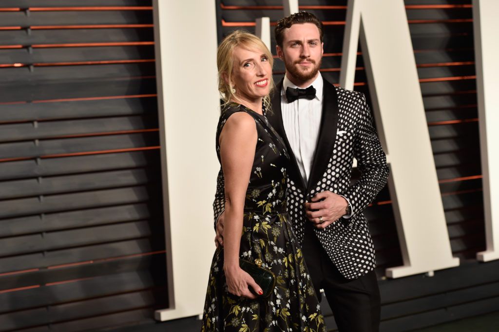 Director Sam Taylor-Johnson (L) and actor Aaron Taylor-Johnson attend the 2016 Vanity Fair Oscar Party Hosted By Graydon Carter at the Wallis Annenberg Center for the Performing Arts on February 28, 2016 in Beverly Hills, California.  (Photo by Pascal Le Segretain/Getty Images)