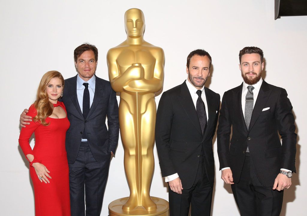 Amy Adams, Michael Shannon, Tom Ford and Aaron Taylor-Johnson attend The Academy of Motion Picture Arts and Sciences Hosts an Official Academy Screening of NOCTURNAL ANIMALS at MoMa Celeste Bartos Theater on November 17, 2016 in New York City.  (Photo by Robin Marchant/Getty Images for Academy of Motion Picture Arts and Sciences)