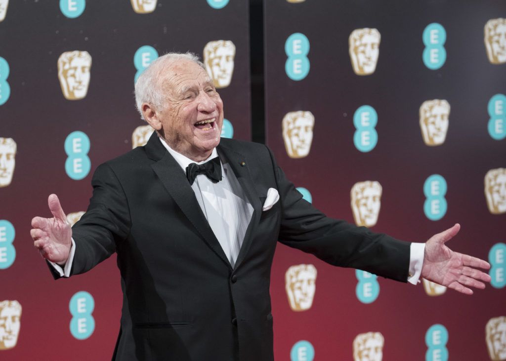 LONDON, ENGLAND - FEBRUARY 12:  Mel Brooks attends the 70th EE British Academy Film Awards (BAFTA) at Royal Albert Hall on February 12, 2017 in London, England.  (Photo by John Phillips/Getty Images)