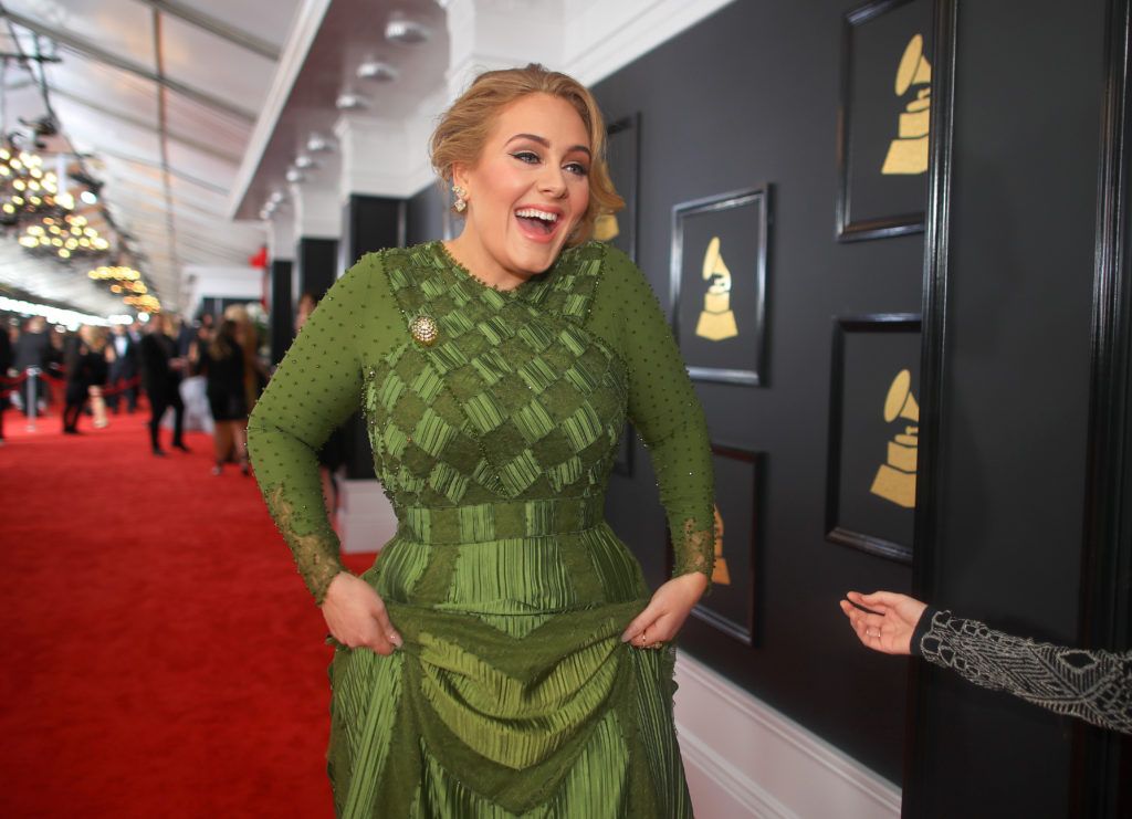 LOS ANGELES, CA - FEBRUARY 12:  Recording Artist Adele attends The 59th GRAMMY Awards at STAPLES Center on February 12, 2017 in Los Angeles, California.  (Photo by Christopher Polk/Getty Images for NARAS)