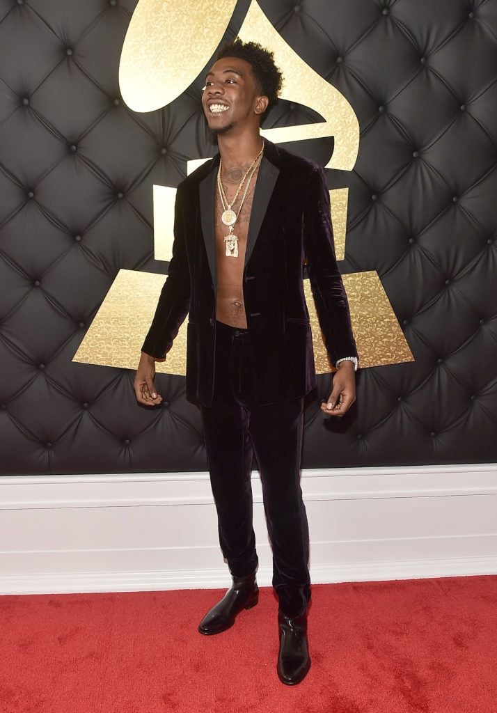 LOS ANGELES, CA - FEBRUARY 12: Rapper Desiigner attends The 59th GRAMMY Awards at STAPLES Center on February 12, 2017 in Los Angeles, California.  (Photo by Alberto E. Rodriguez/Getty Images for NARAS)