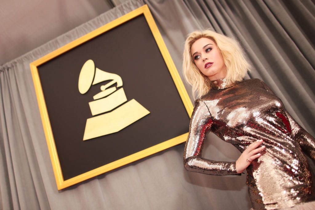 LOS ANGELES, CA - FEBRUARY 12: Singer Katy Perry attends The 59th GRAMMY Awards at STAPLES Center on February 12, 2017 in Los Angeles, California.  (Photo by Christopher Polk/Getty Images for NARAS)