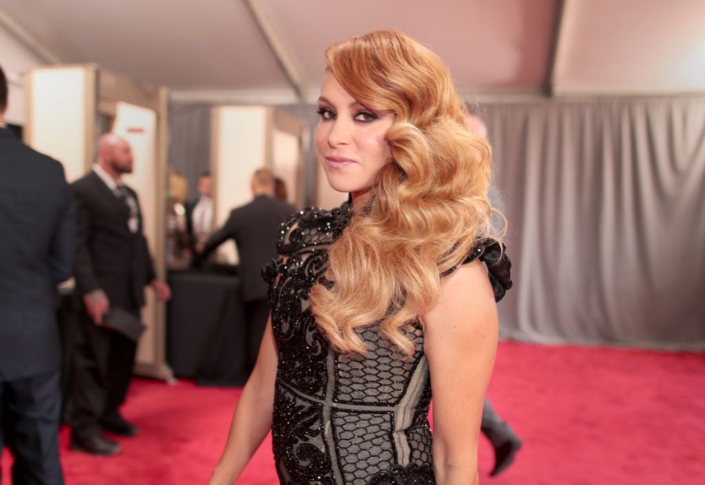 LOS ANGELES, CA - FEBRUARY 12: Singer Paulina Rubio attends The 59th GRAMMY Awards at STAPLES Center on February 12, 2017 in Los Angeles, California.  (Photo by Christopher Polk/Getty Images for NARAS)