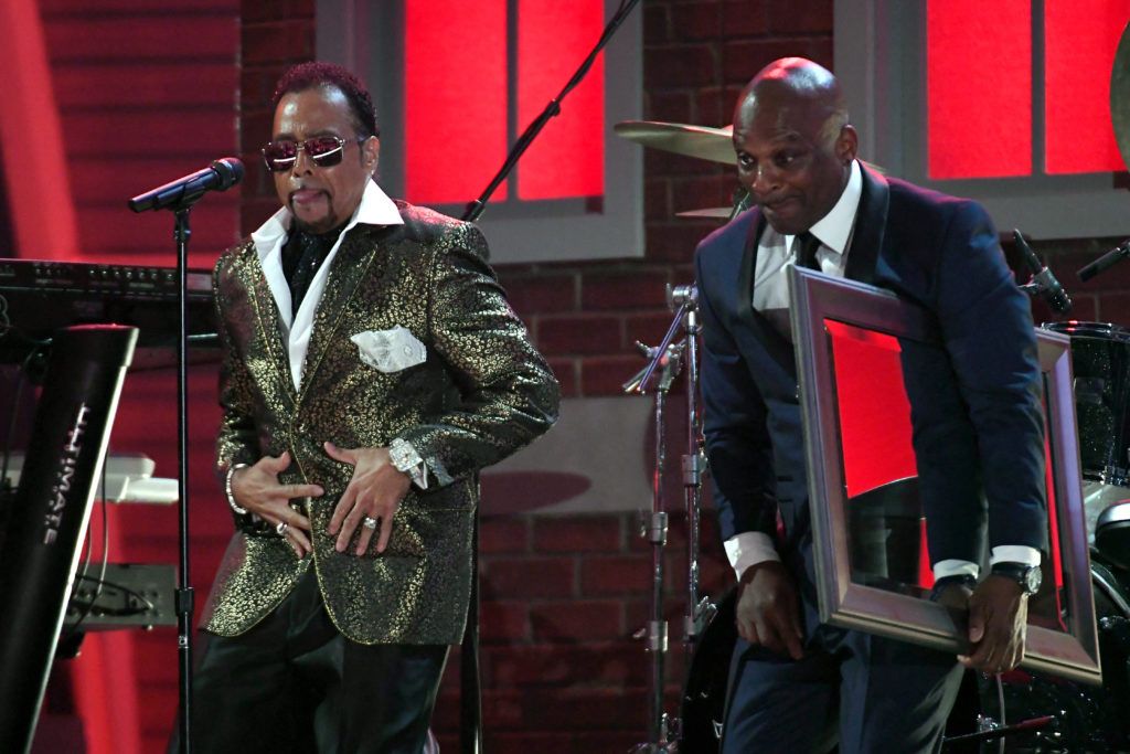 LOS ANGELES, CA - FEBRUARY 12:  Recording artist Morris Day performs a tribute to Prince onstage during The 59th GRAMMY Awards at STAPLES Center on February 12, 2017 in Los Angeles, California.  (Photo by Kevork Djansezian/Getty Images)