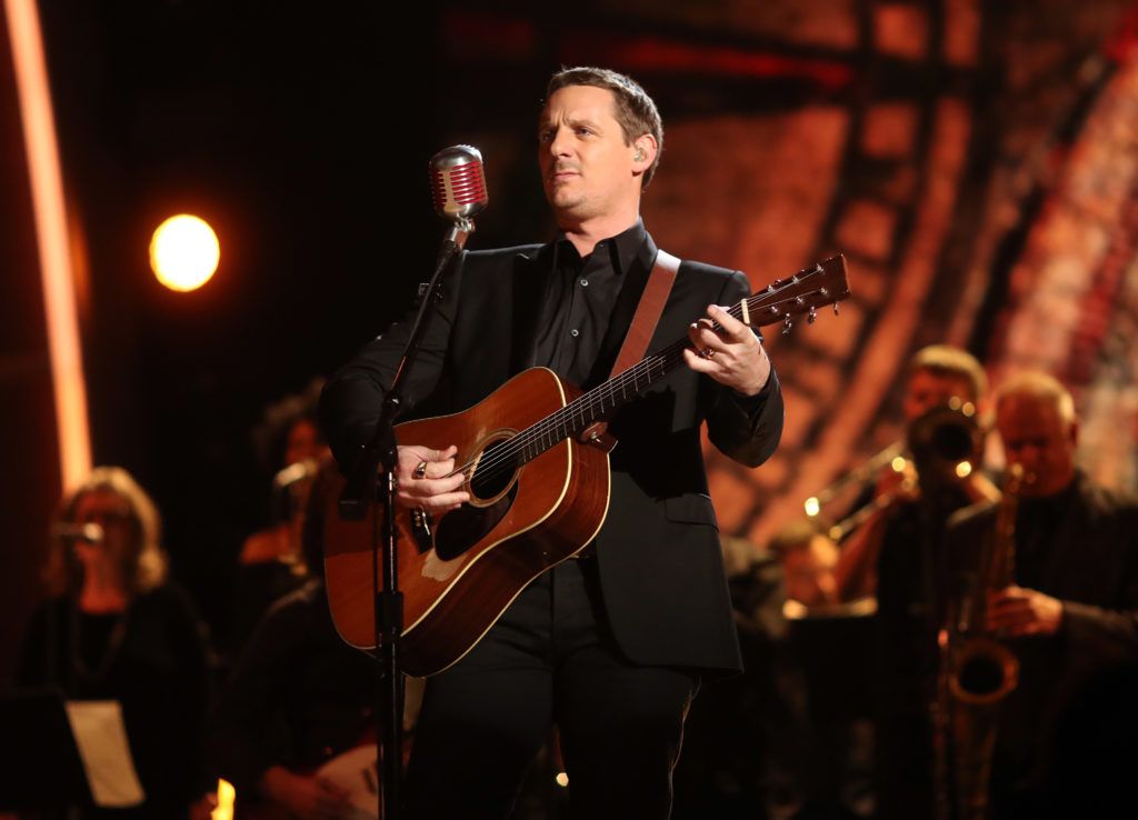 LOS ANGELES, CA - FEBRUARY 12: Music artist Sturgill Simpson onstage during The 59th GRAMMY Awards at STAPLES Center on February 12, 2017 in Los Angeles, California.  (Photo by Christopher Polk/Getty Images for NARAS)