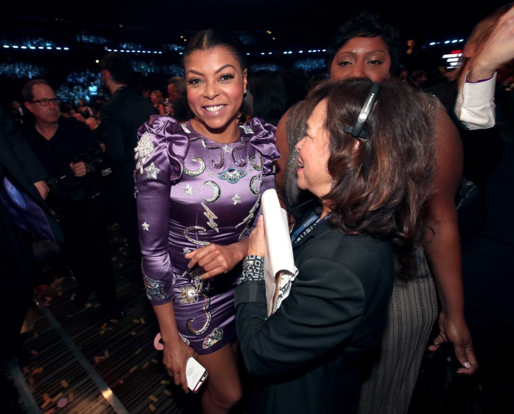 LOS ANGELES, CA - FEBRUARY 12: Actress Taraji P. Henson attends The 59th GRAMMY Awards at STAPLES Center on February 12, 2017 in Los Angeles, California.  (Photo by Christopher Polk/Getty Images for NARAS)