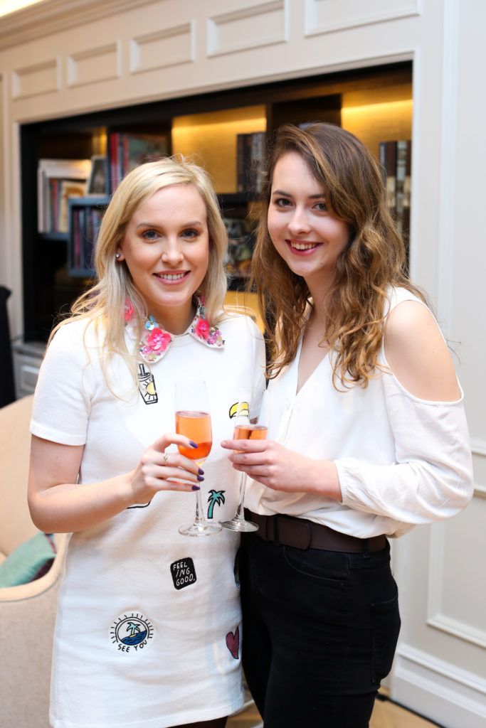 Alana Laverty and Rheanna Waters  pictured at the New Season launch at Kildare Village on Thursday, 9th February. Photo by Maxwell Photography.