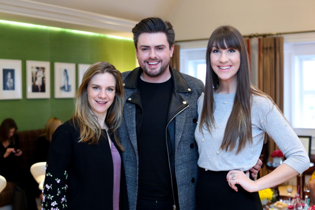 Julia Wilkes,James Patrice and Clementine Mac Niece pictured at the New Season launch at Kildare Village on Thursday, 9th February. Photo by Maxwell Photography.