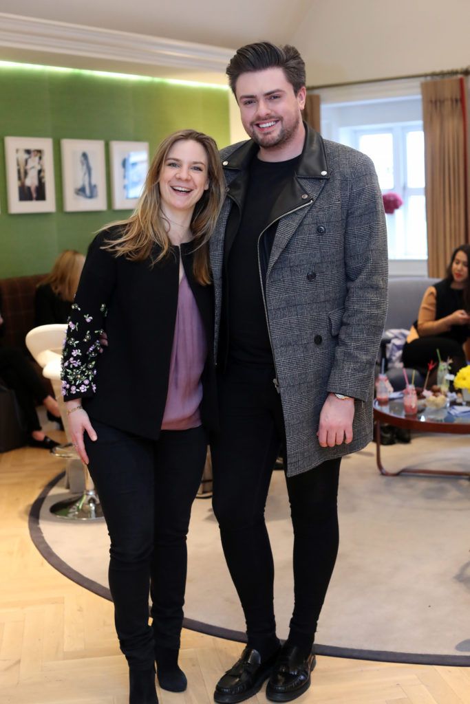Julia Wilkes and James Patrice pictured at the New Season launch at Kildare Village on Thursday, 9th February. Photo by Maxwell Photography.