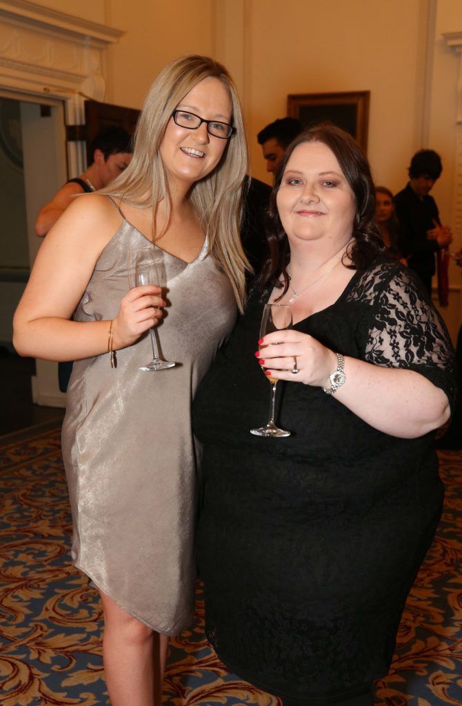 Laura and Pamela Larkin, pictured at the Nesta sponsored ISPCC Valentines Ball held in the Shelbourne Hotel. Pic. Robbie Reynolds