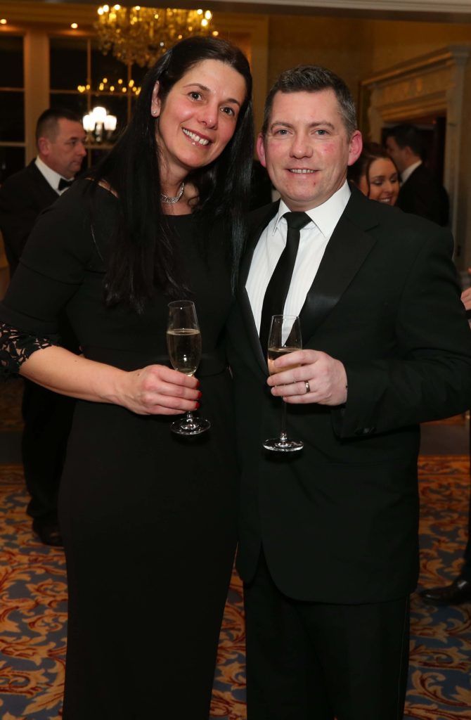 Roxana and Brian Hefferon, pictured at the Nesta sponsored ISPCC Valentines Ball held in the Shelbourne Hotel. Pic. Robbie Reynolds