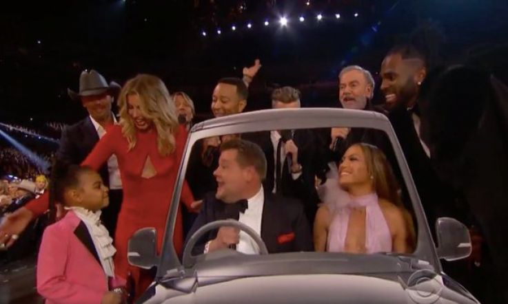 Blue Ivy Carter saved last night's totally cringe Carpool Karaoke at the Grammys