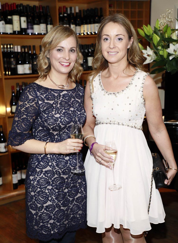 Andrea Smith and Ann-Marie Laloo at the Teenline Charity lunch at L'Ecrivain hosted by Sallyanne and Derry Clarke-photo Kieran Harnett