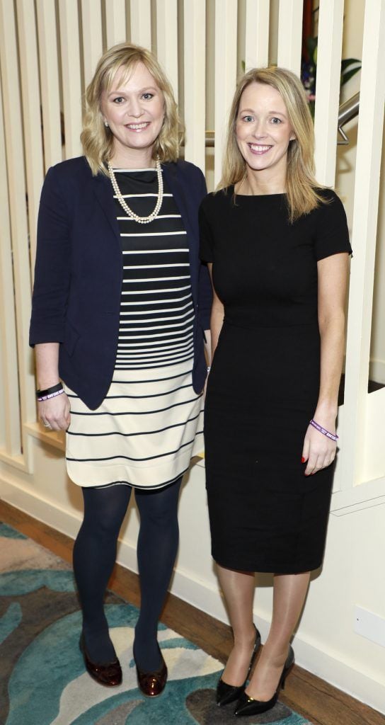 Lorna Jennings and May O'Brien at the Teenline Charity lunch at L'Ecrivain hosted by Sallyanne and Derry Clarke-photo Kieran Harnett